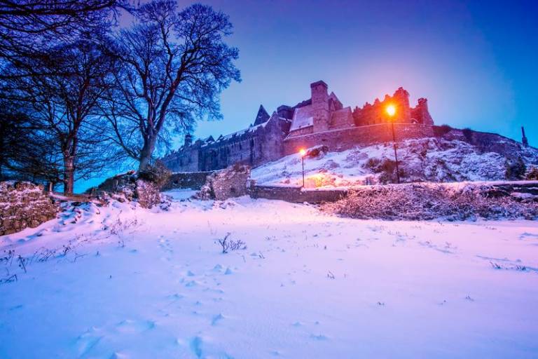 Rock of Cashel in the Snow